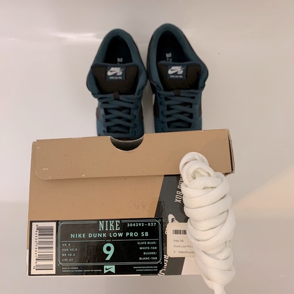 Nike SB Dunk Low Slate Blue Sz 9 DS RARE 🔥🔥🔥 - Picture 4 of 6